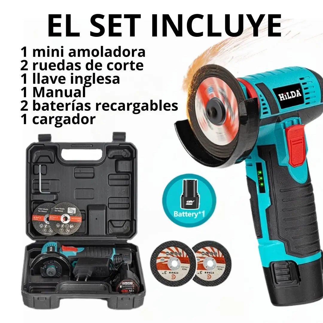 Kit de Taladro de 96V y Mini Amoladora + Regalo