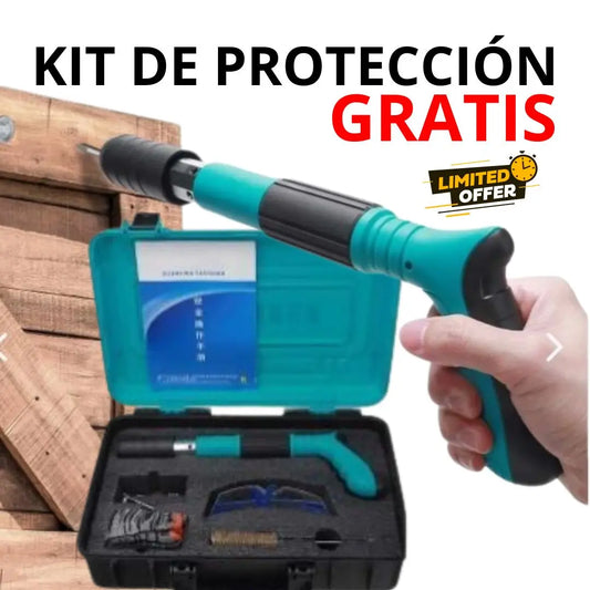 Remachadora neumática + kit de protección GRATIS