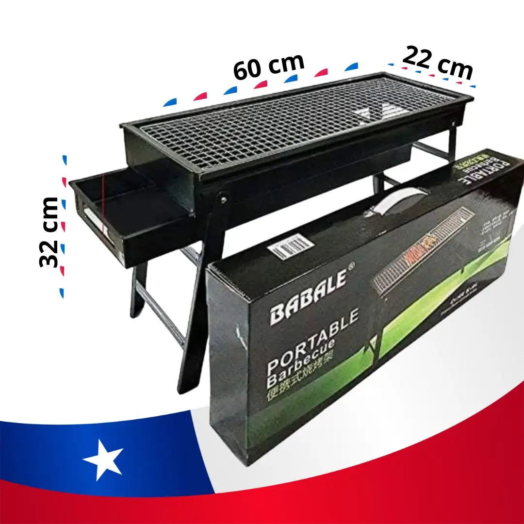 Parrilla de acero portatil+ regalo