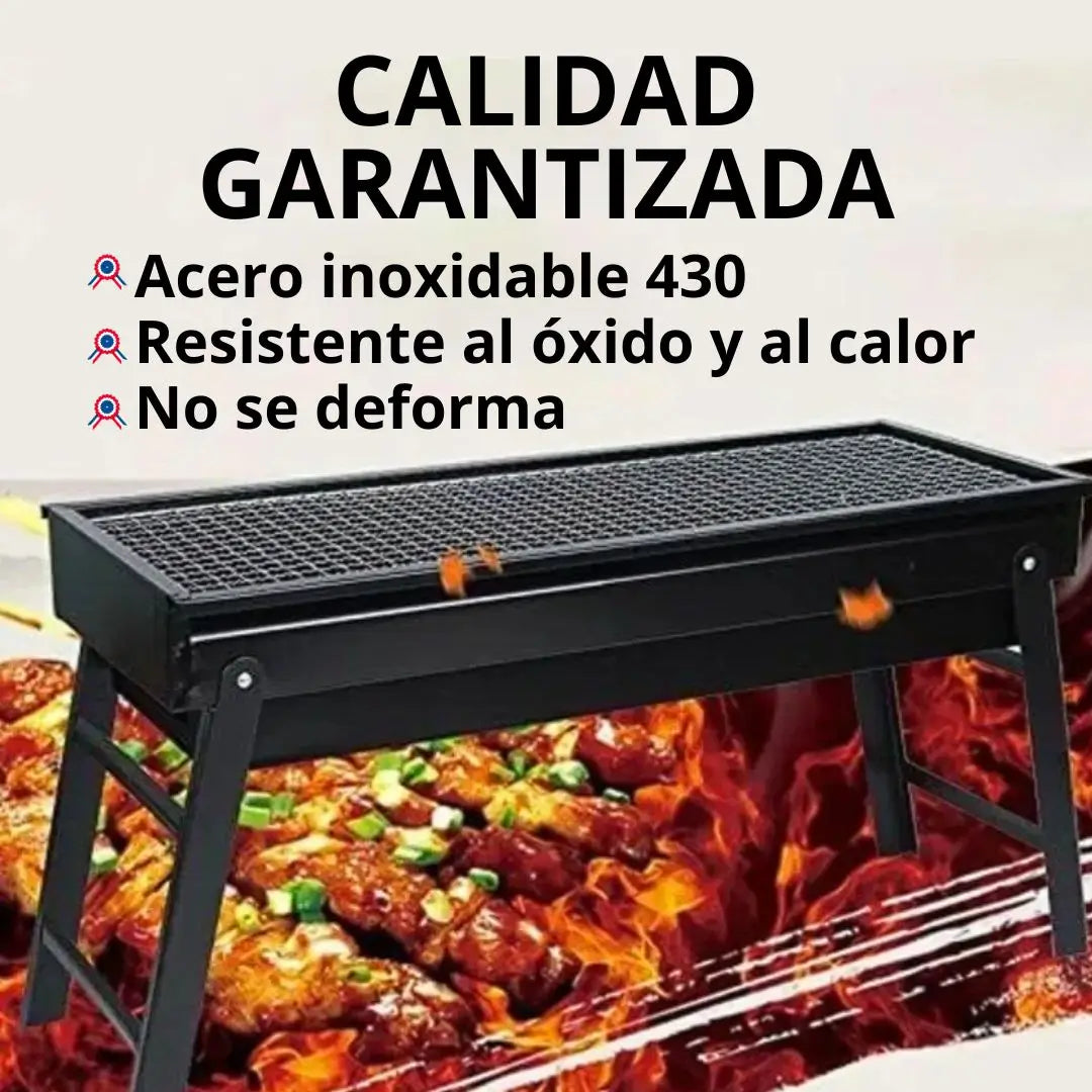 Parrilla de acero portatil+ regalo
