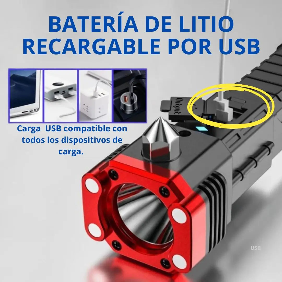 2X1 Linterna multifuncional: Tu aliada en emergencias