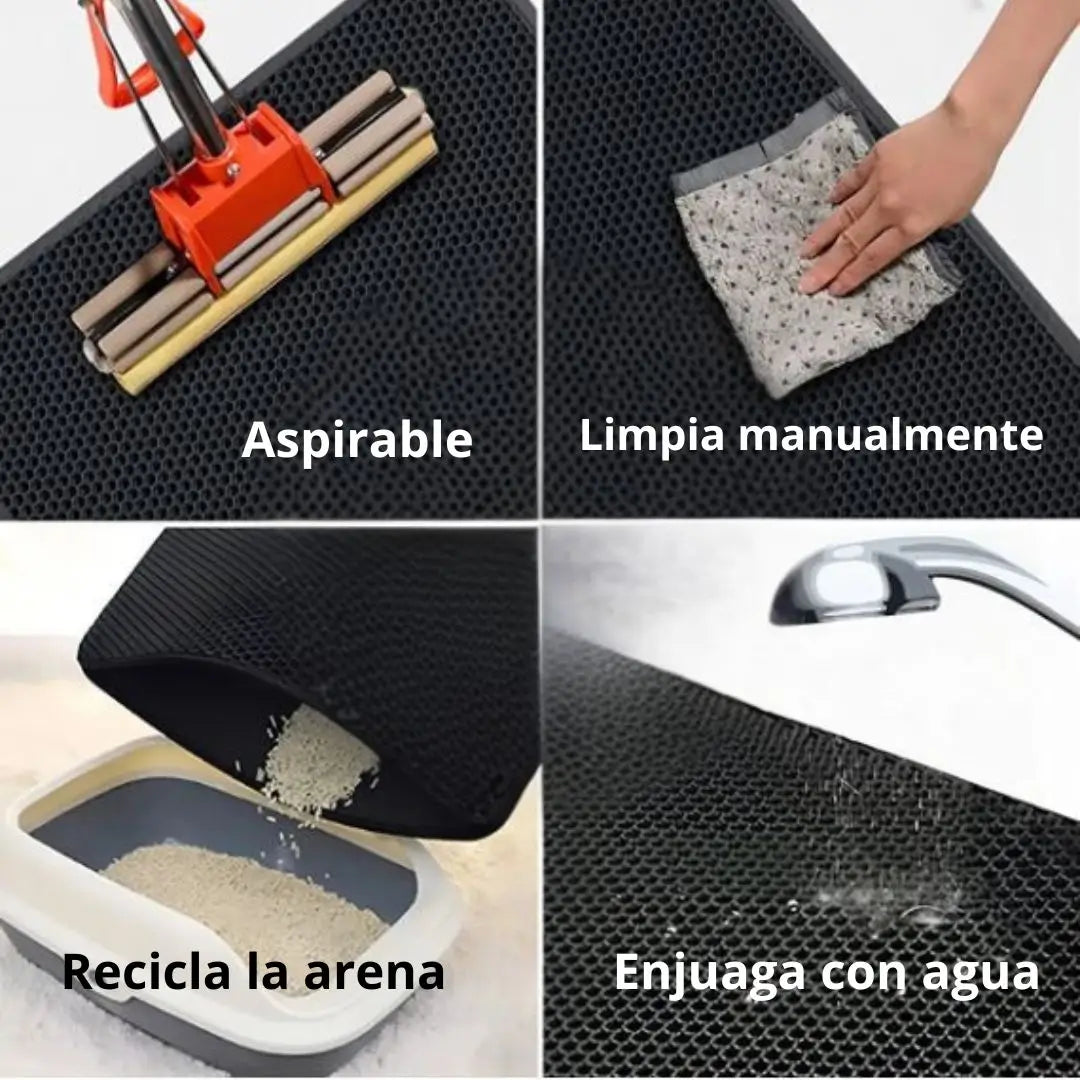 Alfombra para areneros de gatos