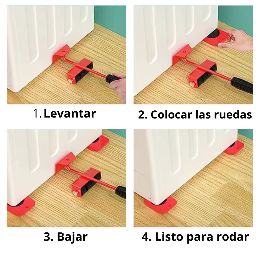 Kit levanta muebles, limpia y cuida tu espalda