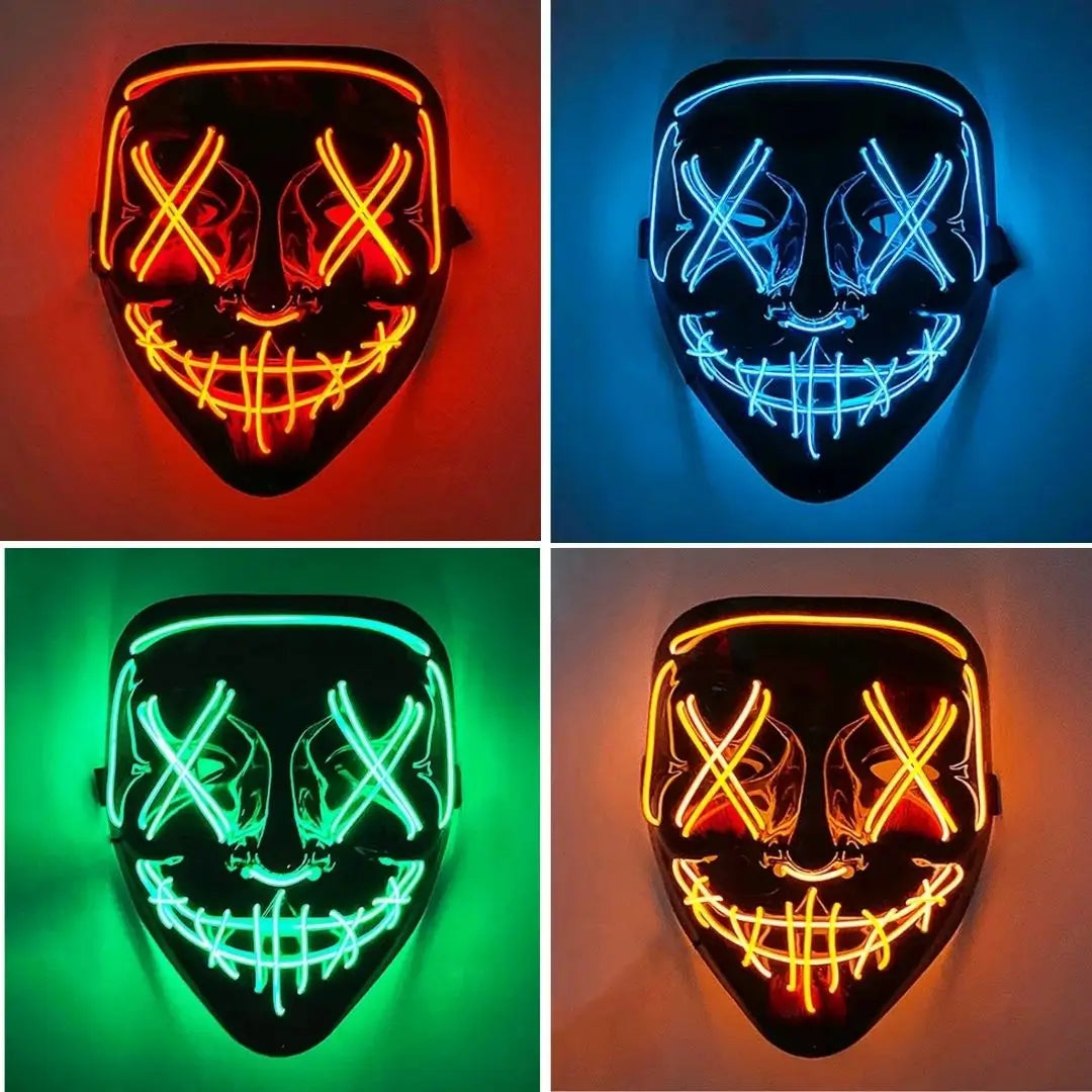 Mascara Led de la Purga 2x1 ¡Destaca en Halloween!