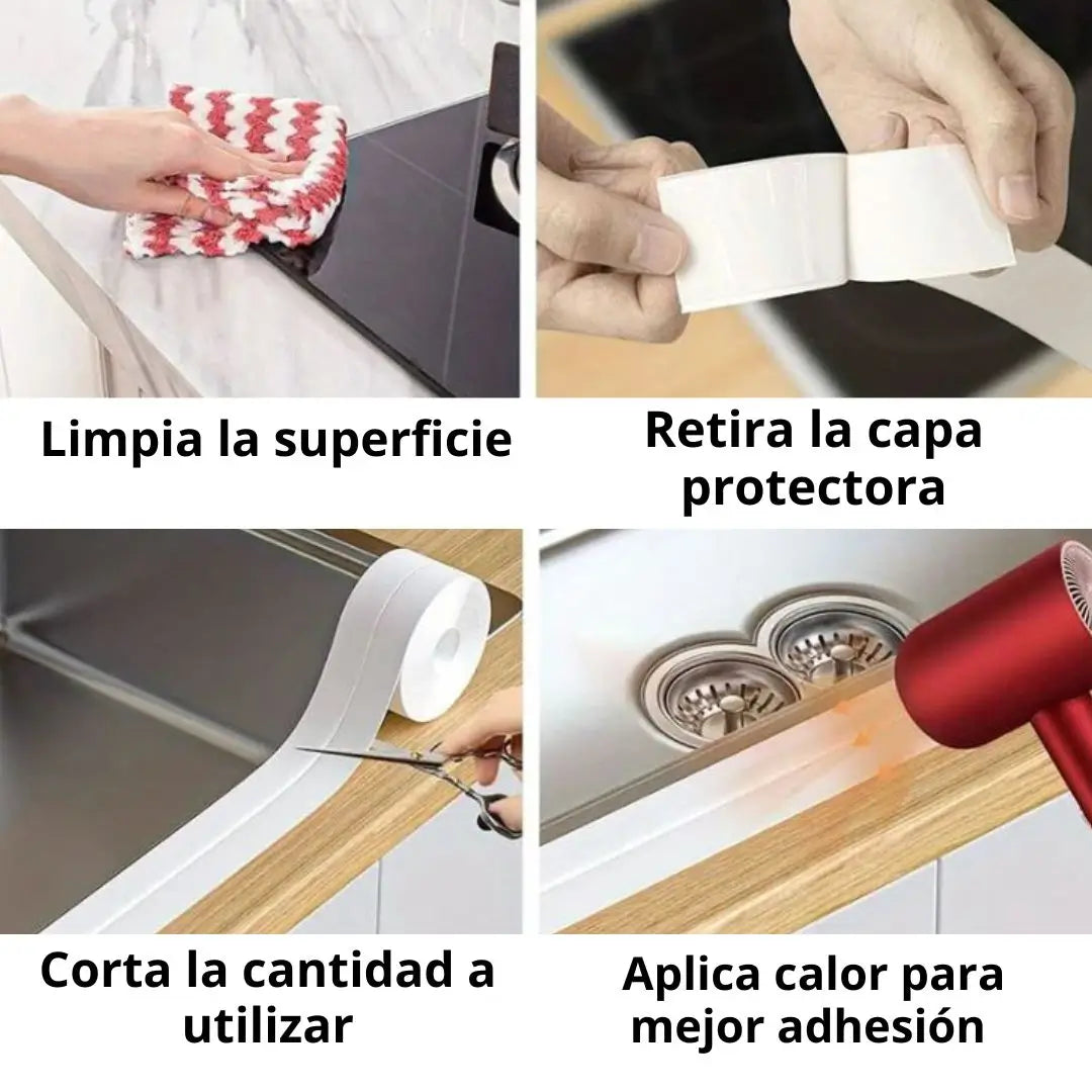 Cinta antimoho de 3M para superficies y esquinas
