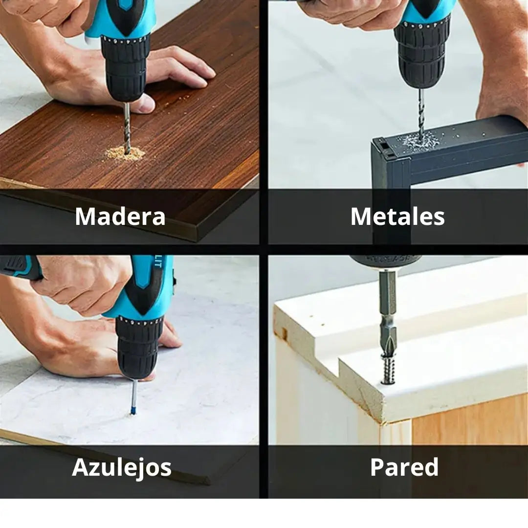 Kit de Taladro de 96V y Mini Amoladora + Regalo