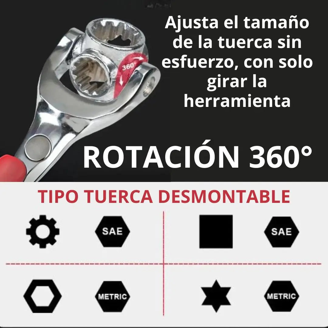 Llave multiuso 8 en 1 Ahorra tiempo y dinero