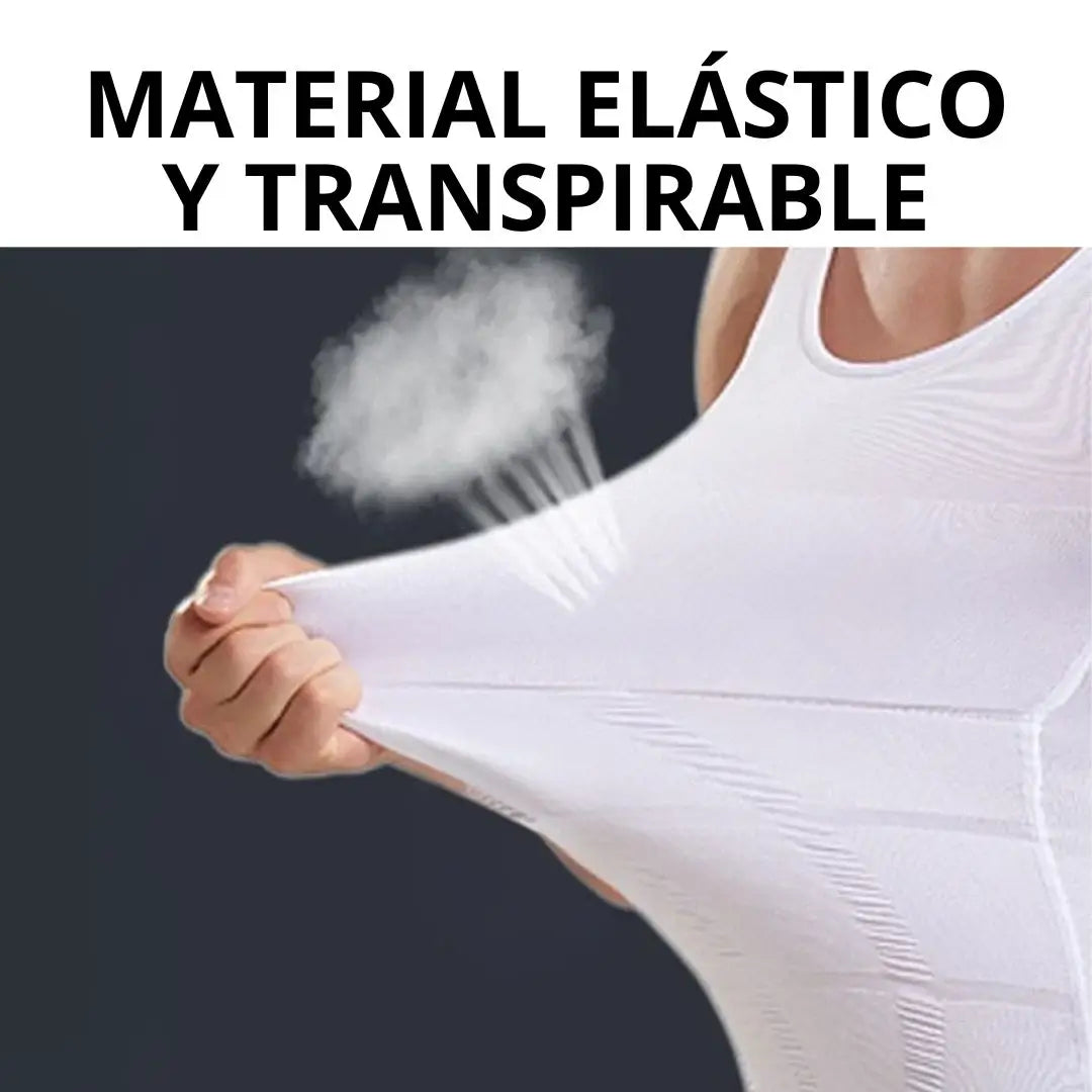 Camiseta con faja para hombres, alta compresión