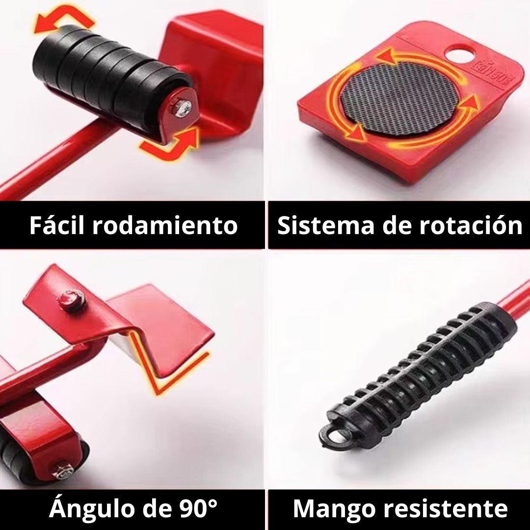 Kit levanta muebles, limpia y cuida tu espalda