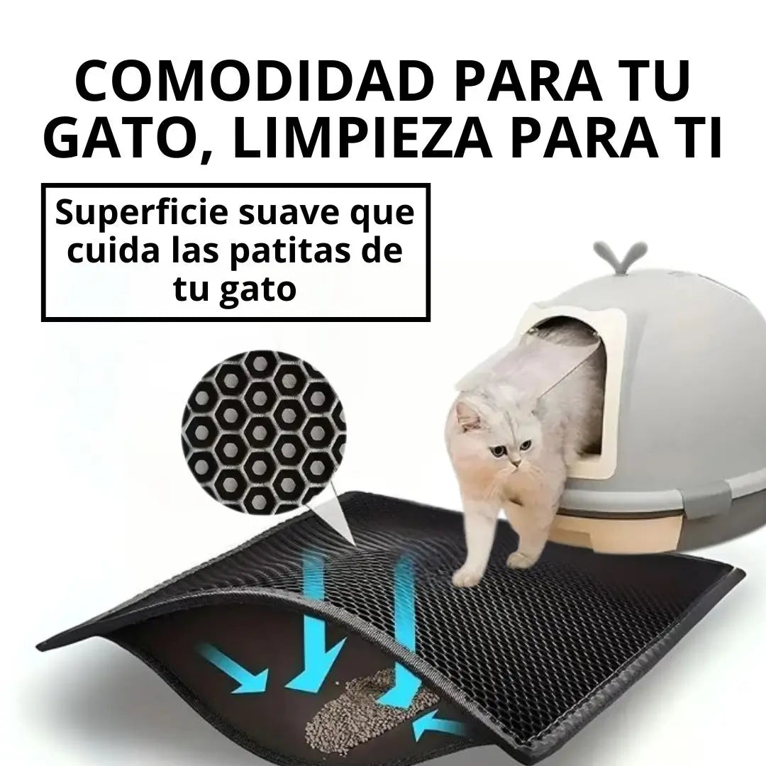 Alfombra para areneros de gatos