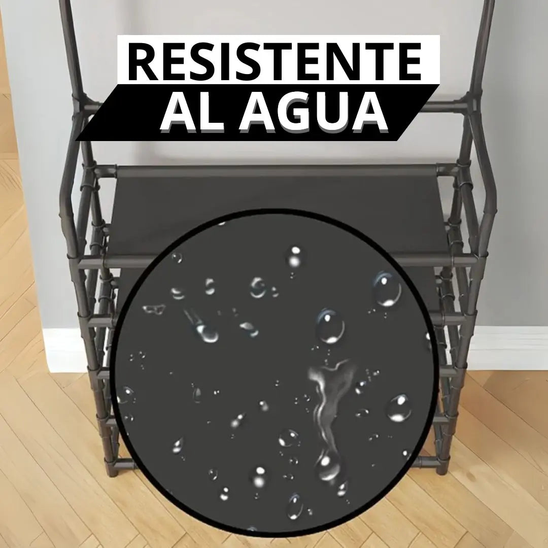 Mueble multifuncional 2 en 1: Perchero y zapatera