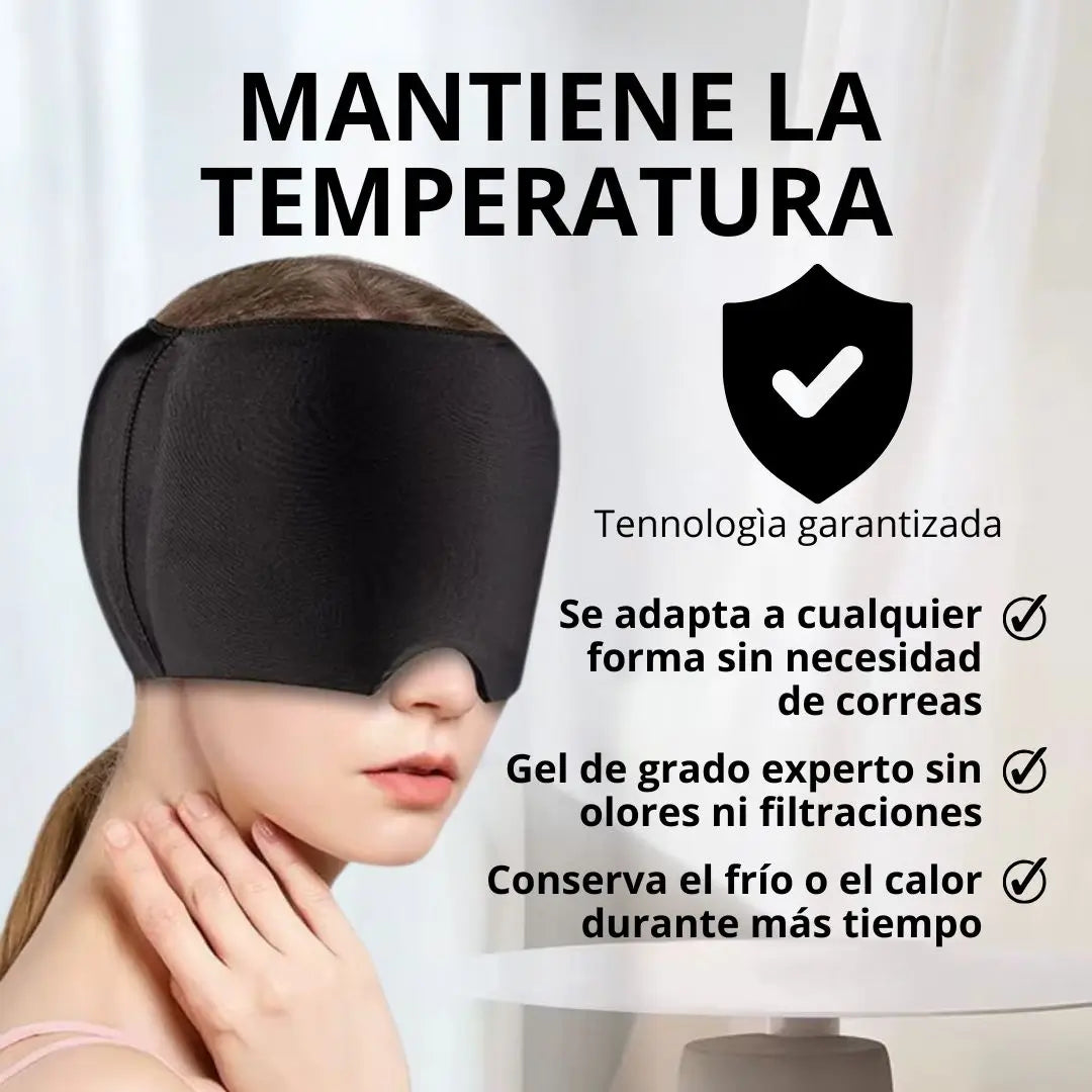 2X1 Gorro de gel antimigraña, alivia la tensión de forma natural