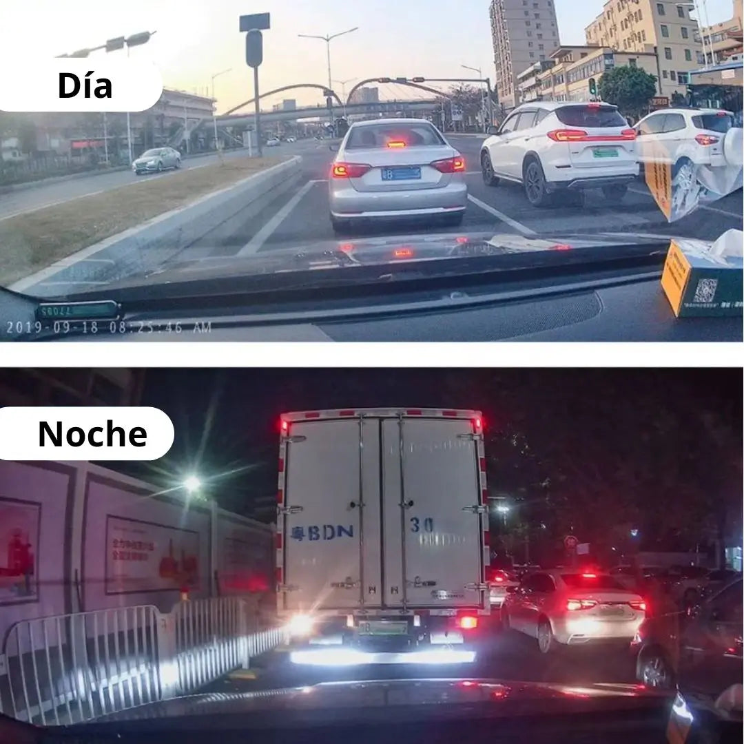 Retrovisor con doble cámara