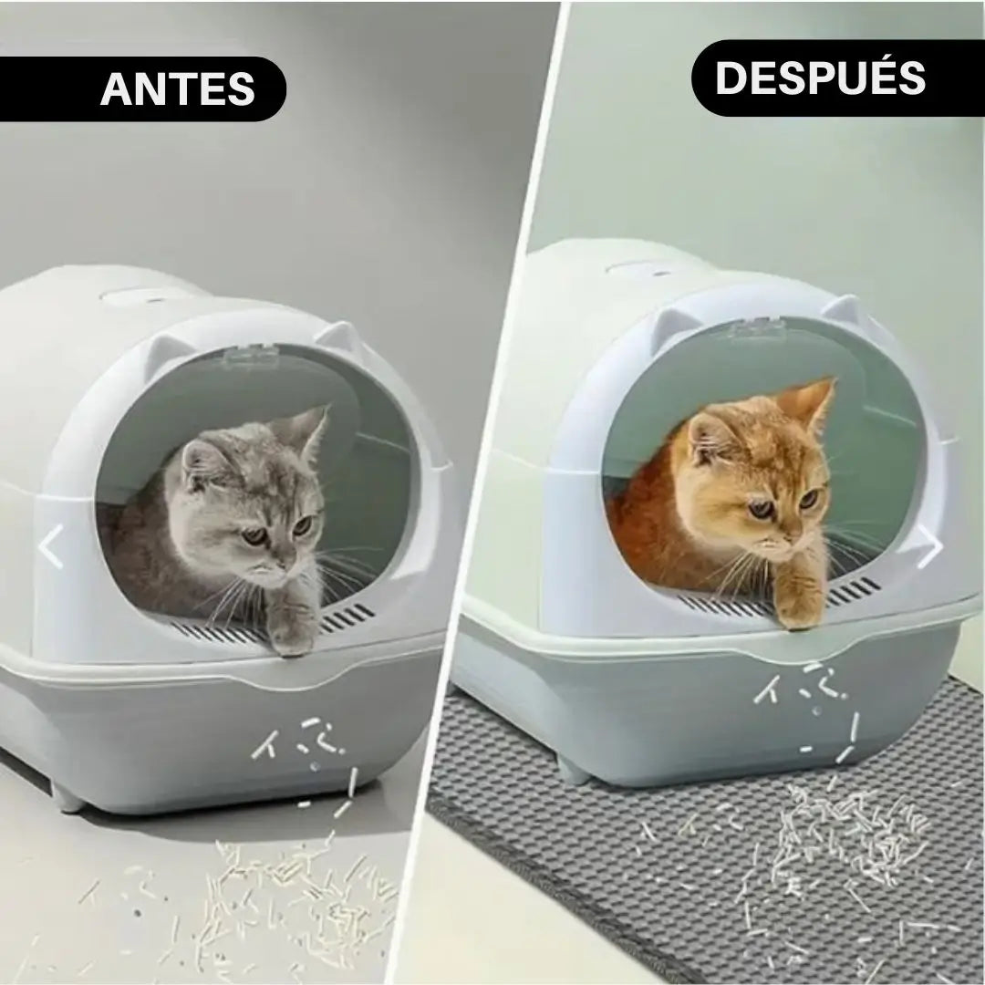 Alfombra para areneros de gatos