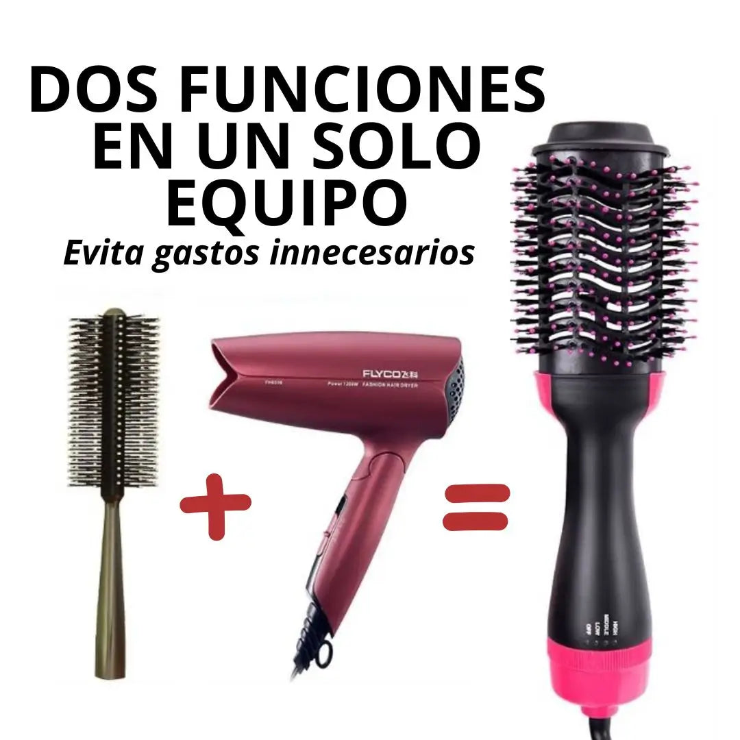 GlamPro Cepillo secador 3 en 1