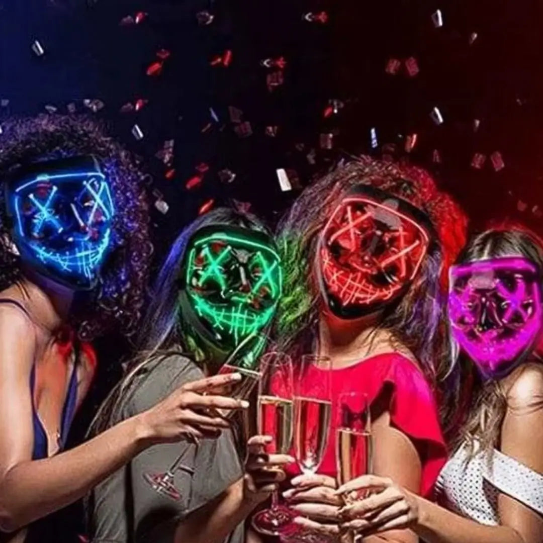 Mascara Led de la Purga 2x1 ¡Destaca en Halloween!