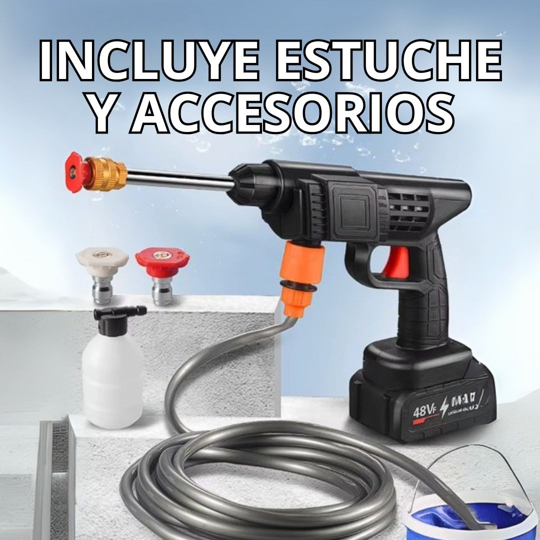 Kit limpieza de auto Hidrolavadora y Mini aspiradora