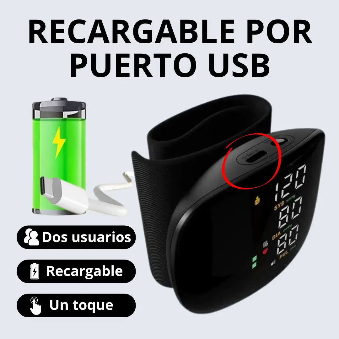 Tensiómetro digital con comando de voz y memoria