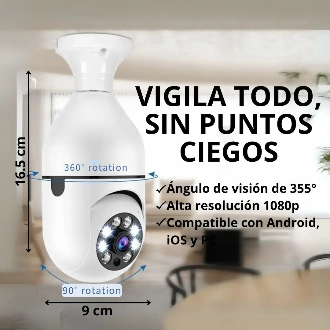 Cámara de deguridad con visión 360°
