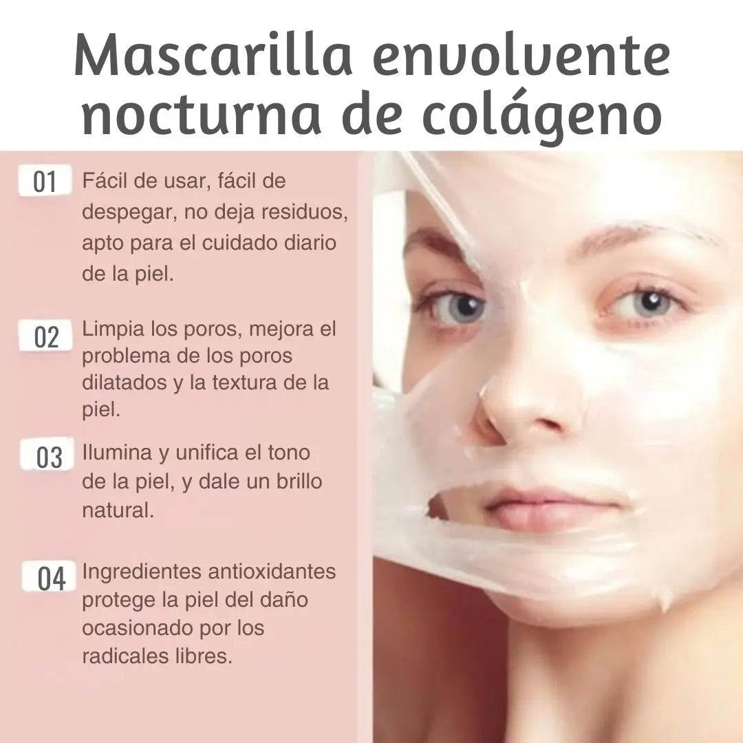 Mascarilla rejuvenecedora de colágeno: Piel Radiante sin Filtros