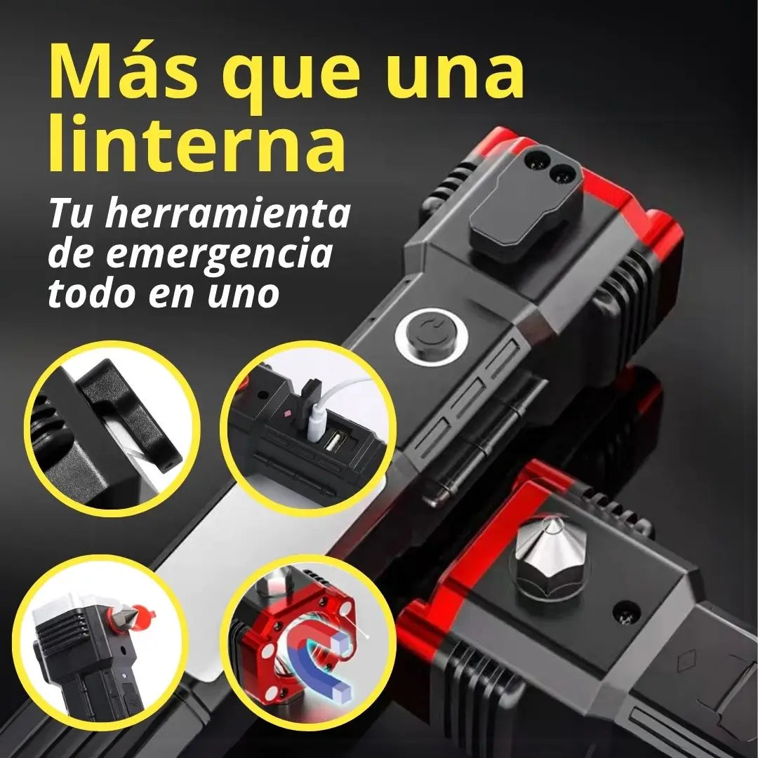 2X1 Linterna multifuncional: Tu aliada en emergencias