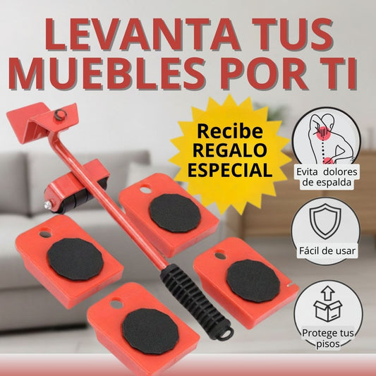 Kit levanta muebles, limpia y cuida tu espalda