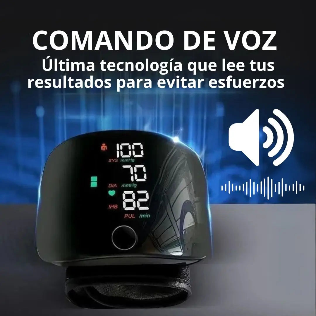 Tensiómetro digital con comando de voz y memoria