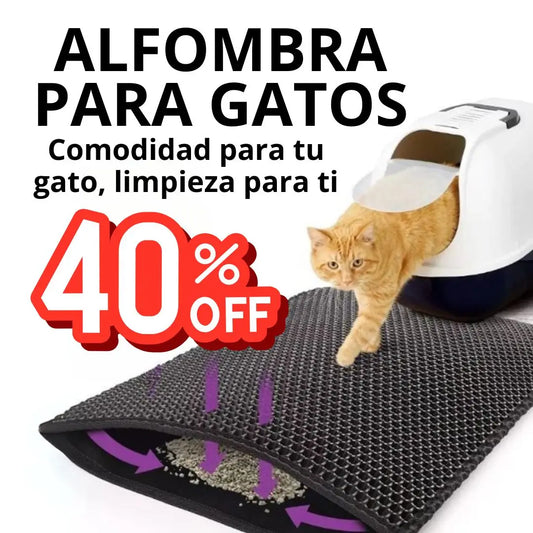Alfombra para areneros de gatos