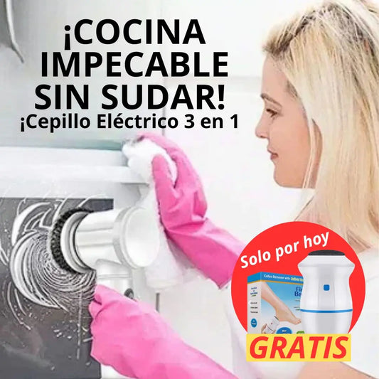 Cepillo Eléctrico 3 en 1+Regalo Gratis