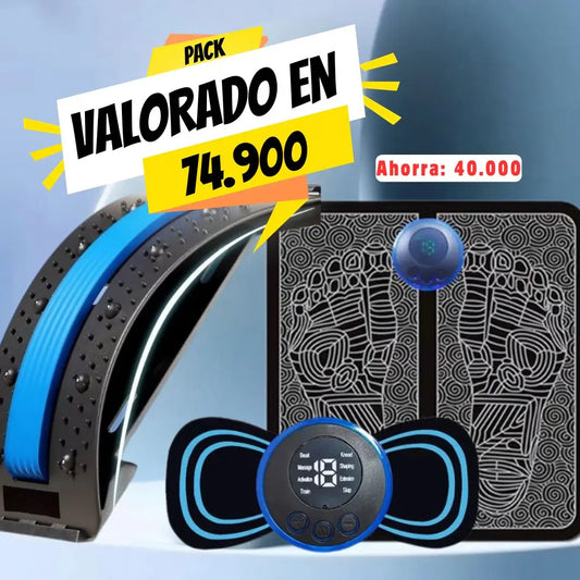 Mega pack de masajeadores, 3 piezas