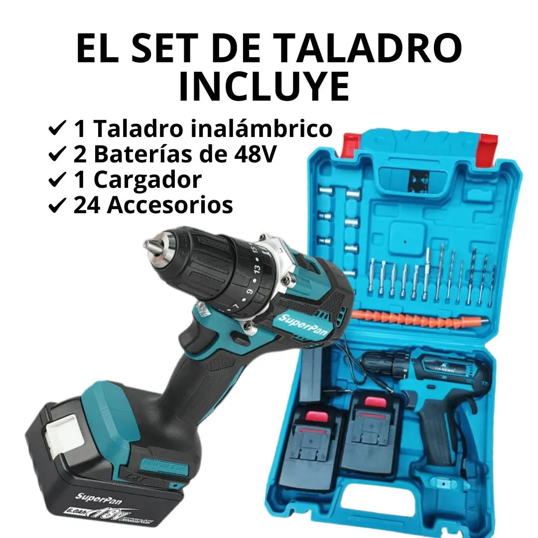 Kit Mini Sierra 98V y taladro 48V + regalo