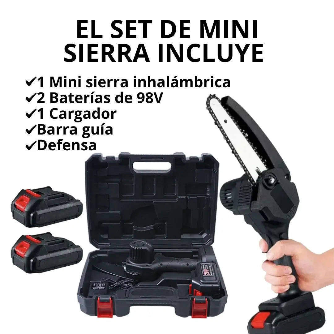 Kit Mini Sierra 98V y taladro 48V + regalo