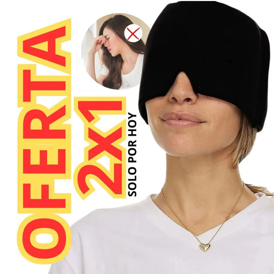 2X1 Gorro de gel antimigraña, alivia la tensión de forma natural
