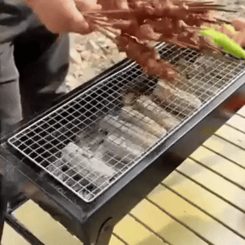 Parrilla de acero portatil+ regalo